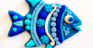 Learn to create funky playdough fish-image